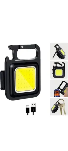 NEWSPARSH Biman New Portable COB Rechargeable Keychain Light Lamp 