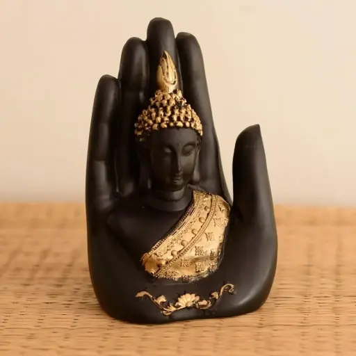 eCraftIndia Polyresin Golden Handcrafted