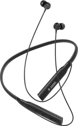 Aroma NB121 Corridor Upto 40 Hours Playtime* Fast Charging, Dual Pairing Neckband Bluetooth  (Carbon Black, In the Ear)